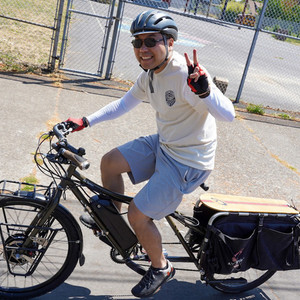 2008 Surly Big Dummy cargo bike (rear storage) Green