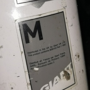 2015 Giant Talon 27.5 1 White, Blue, and Silver, gray or bare metal