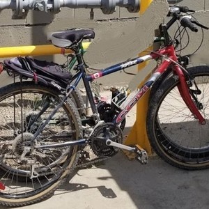 2004 CCM Red, Silver, gray or bare metal, and Blue