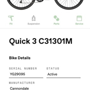 2022 Cannondale Quick 3 C31301M Silver, gray or bare metal