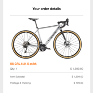 2021 Canyon bicycles GRAIL 6 Silver, gray or bare metal