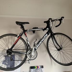 2010 Bianchi via Nirone 7 Sora w/ Black Sora Derai... Black and Red