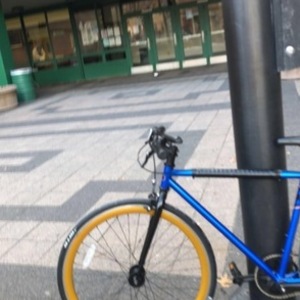 SE Bikes Lager (Frameset) Blue, Stickers tape or other cover-up, and Yellow or Gold