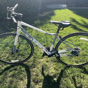 2021 Marin Bikes Terra Linda 2 White and Silver, gray or bare metal