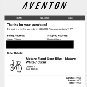 2020 Aventón Mataro White