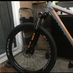 2020 Nishiki Silver, gray or bare metal and Orange