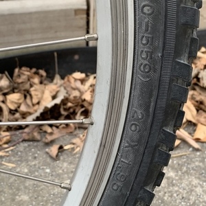 1990 Trek 820 Silver, gray or bare metal and Blue