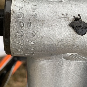 1990 Trek 820 Silver, gray or bare metal and Blue