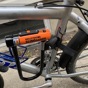 1990 Trek 820 Silver, gray or bare metal and Blue