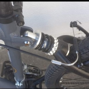 Canyon bicycles Mountain bike Silver, gray or bare metal, Black, and Yellow or Gold