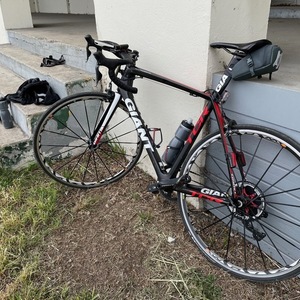 2009 Giant TCR ADVANCED SL 0 (ISP) Silver, gray or bare metal and Red