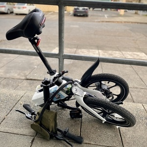 2021 JupiterBike X5 White and Stickers tape or other cover-up