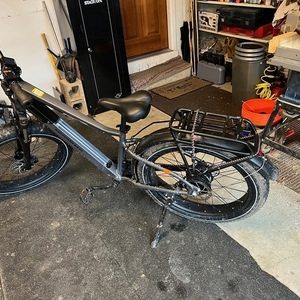 2021 Rad Power Bikes RadRover 6 Plus Silver, gray or bare metal