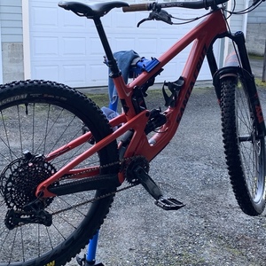 2021 Santa Cruz Hightower Orange, Black, and Silver, gray or bare metal