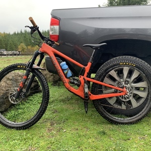 2021 Santa Cruz Hightower Orange, Black, and Silver, gray or bare metal