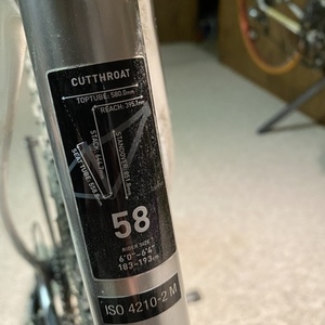 2022 Salsa Cutthroat Silver, gray or bare metal and Yellow or Gold