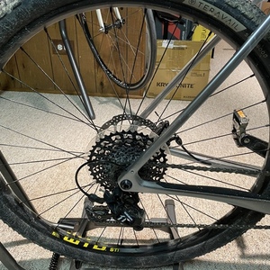 2022 Salsa Cutthroat Silver, gray or bare metal and Yellow or Gold