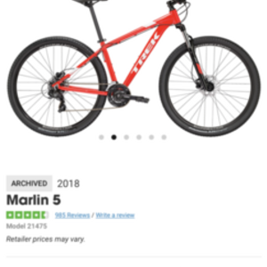2018 Trek Marlin 5 Red