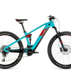 2020 Cube Stereo Hybrid 120 Blue and Red