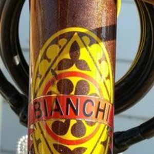 1986 Bianchi Giro Brown and Yellow or Gold