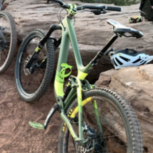 2015 Giant Reign Advanced Green and Yellow or Gold