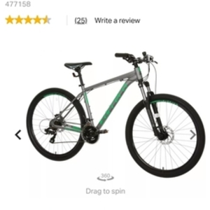 2021 Carrera bicycles Hustle 1 Silver, gray or bare metal and Green