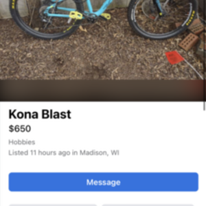 2020 Kona Blast Blue