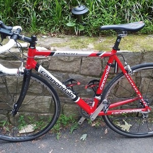 2007 Cannondale CAAD8 Optimo Red, Silver or Gray, and Black