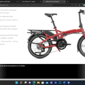 2022 Tern Vektron Q9 LR Red