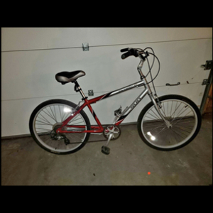 Sun 7005 Red and Silver, gray or bare metal