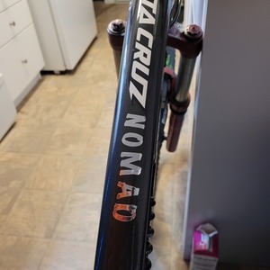 Santa Cruz Nomad Black, Red, and White