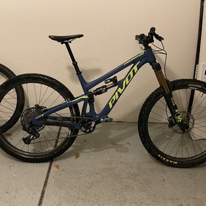 2020 Pivot Firebird 29 Blue and Yellow or Gold