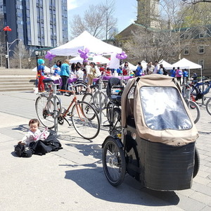 NIHOLA cargo tricycle (front storage) Black