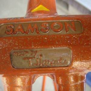Samson Illusion bicycle Orange and Raw metal
