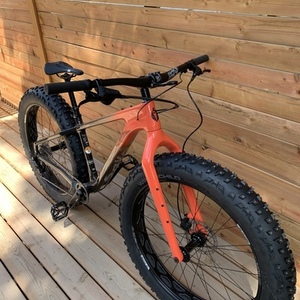 2022 Salsa Beargrease Deore Brown, Orange, and Black