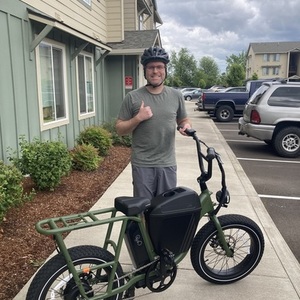 2022 Rad Power Bikes Rad Runner cargo bike (rear storage) Green