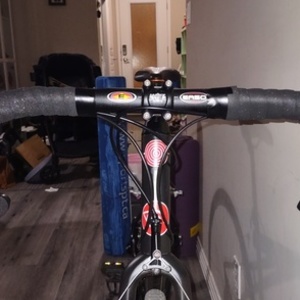 2017 GT Bicycles Traffic Vantara 700c comp hybrid Black, Purple, and Red