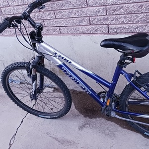 2009 Trek 3700 Blue and Silver, gray or bare metal