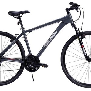 2021 Raleigh Overtake 700C Hybrid Silver, gray or bare metal