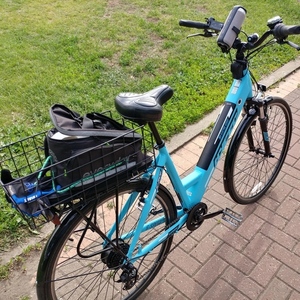 2021 Hyper E-ride mid drive city Blue and Black