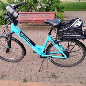 2021 Hyper E-ride mid drive city Blue and Black