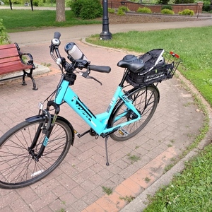 2021 Hyper E-ride mid drive city Blue and Black