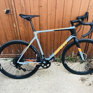 2018 Giant TCX Advanced SX Silver, gray or bare metal, Black, and Orange
