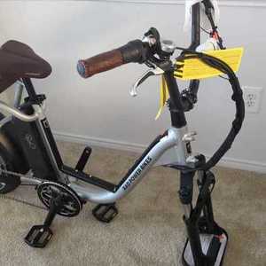 2022 Rad Power Bikes RadRunner Plus Electric Utility Bike cargo bike (rear storage) Silver, gray ...