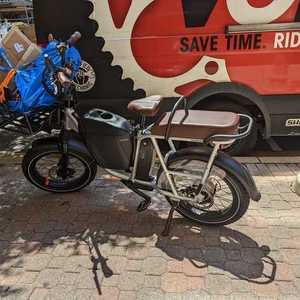 2022 Rad Power Bikes RadRunner Plus Electric Utility Bike cargo bike (rear storage) Silver, gray ...
