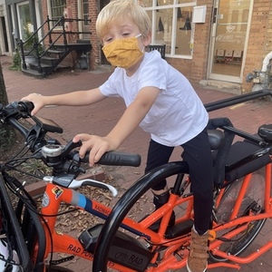 2018 Rad Power Bikes RadWagon cargo bike (rear storage) Orange