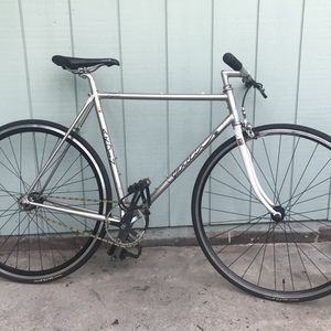 Gardin Road Bike Columbus Tubing Silver, gray or bare metal