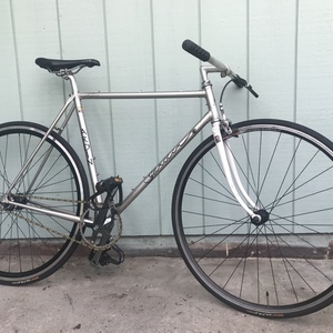 Gardin Road Bike Columbus Tubing Silver, gray or bare metal