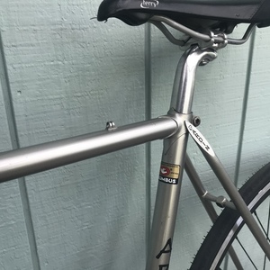 Gardin Road Bike Columbus Tubing Silver, gray or bare metal