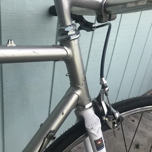 Gardin Road Bike Columbus Tubing Silver, gray or bare metal